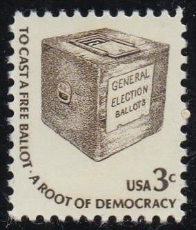 # 1584 (1977) Ballot Box, DG, GP - Sgl, XF MNH