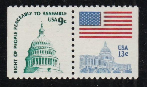 # 1623d (1977) Capitol Dome, DG, MBT - Bklt pr, MNH