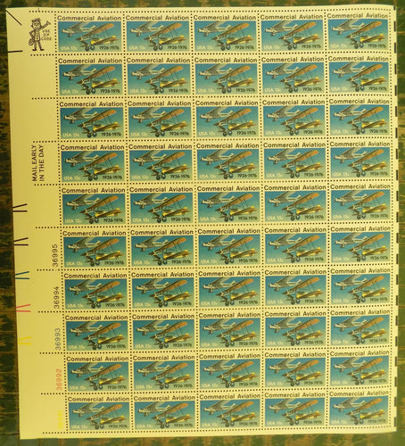 # 1684 (1976) Aviation - Pane, MNH, AT FACE