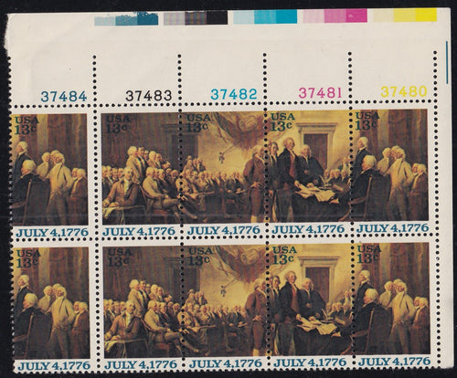 # 1691-94 (1976) Declaration of Independence - PB, UR #37484, MNH