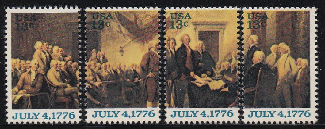 # 1691-94 (1976) Declaration of Independence - Sgls, Set/4, MNH