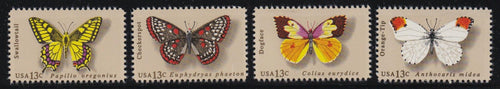 # 1712-15 (1977) Butterflies - Sgls, Set/4, MNH