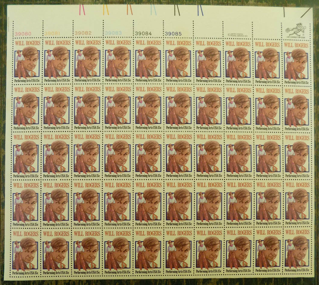 # 1801 (1979) Rogers - Pane, MNH