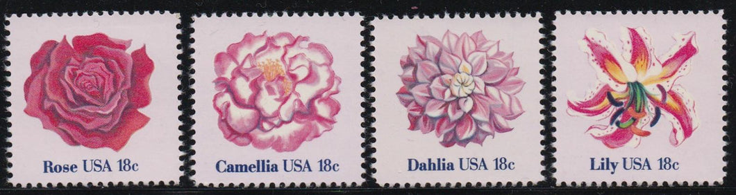 # 1876-79 (1981) Flowers - Sgls, Set/4, MNH