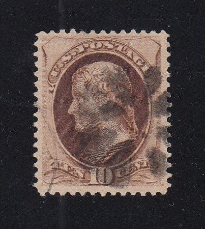 # 187 (1879) Jefferson - Sgl, Used, VF, Fancy