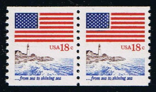 # 1891 (1981) Flag & Anthem - Coil pr, MNH