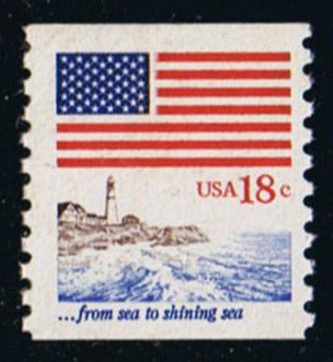 # 1891 (1981) Flag & Anthem - Coil sgl, MNH