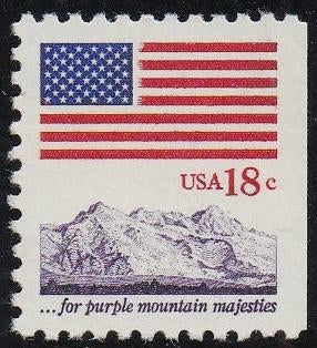 # 1893 (1981) Flag over Purple Mountains, 11x10.5 - Bklt sgl, MNH