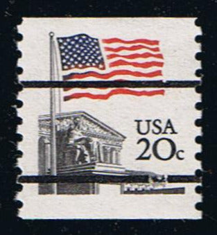 # 1895b (1981) Flag Over Supreme Court, Precancel - Coil sgl, MNH