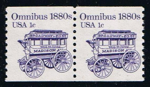 # 1897 (1983) 1880's Omnibus - Coil pr, MNH