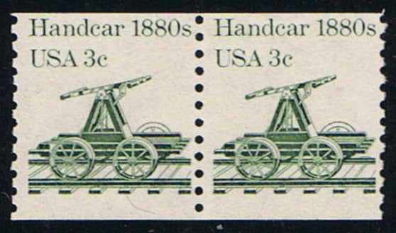 # 1898 (1983) 1880's Handcar - Coil pr, MNH