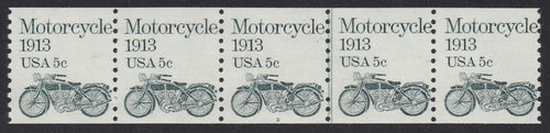 # 1899 (1983) 1913 Motorcycle - PS/5, #2, FVF MNH