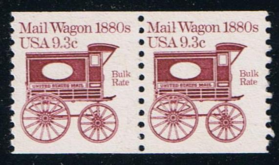 # 1903 (1981) 1880's Mail Wagon - Coil pr, MNH