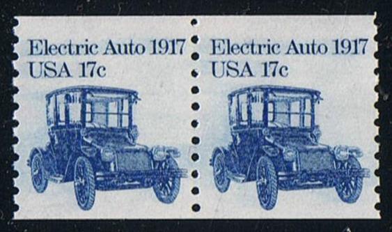 # 1906 (1981) 1917 Elecrtic Auto - Coil pr, MNH