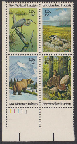 # 1921-24 (1981) Wildlife Habitat - PB, LL #11111, MNH