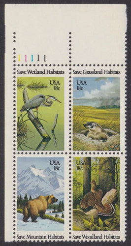 # 1921-24 (1981) Wildlife Habitat - PB, UL #11111, MNH