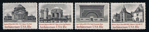 # 1928-31 (1981) Architecture - Sgls, Set/4, MNH