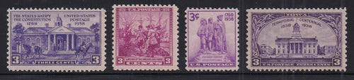 1938 Year Set of Commemorative Postage Stamps