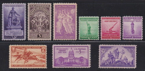 1940 Year Set of Postage Stamps