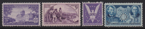 1941-42 Year Set of Commemorative Postage Stamps