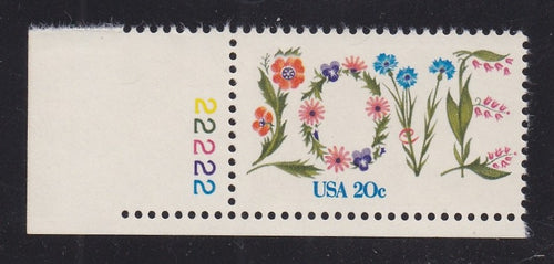 # 1951 (1982) Love - Plt sgl, LL #2222, MNH