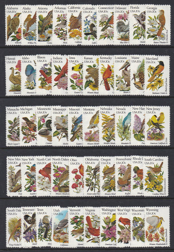 # 1953-2002 (1982) Birds & Flowers, perf 10.5 x 11.25 - Sgls, MNH