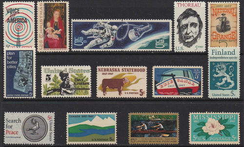 1967 Year Set of Commemorative Postage Stamps