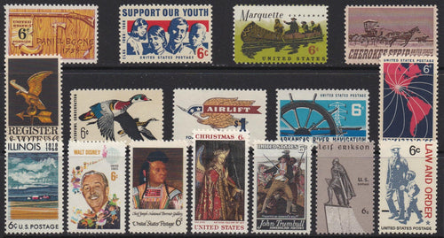 1968 Year Set of Commemorative Postage Stamps