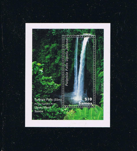 Samoa # 1141 (2013) Waterfall Souvenir Sheet