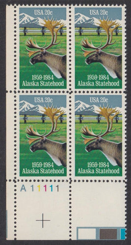 # 2066 (1984) Alaska - PB, LL #A11111, MNH