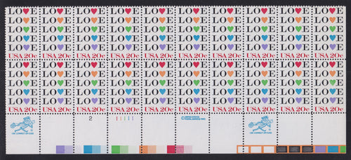 # 2072 (1984) Love - PB, B #11111-2, MNH