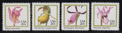 # 2076-79 (1984) Orchids - Sgls, Set/4, MNH