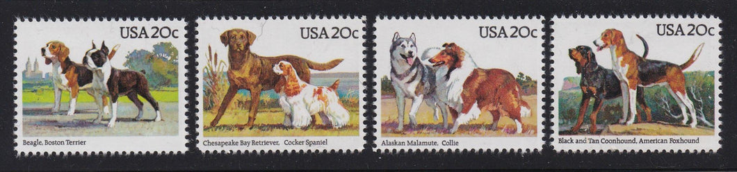 # 2098-2101 (1984) Dogs - Sgls, Set/4, MNH