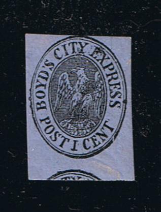 # 20L25 (1866) Boyd’s Local Post - Sgl, MNH [9]