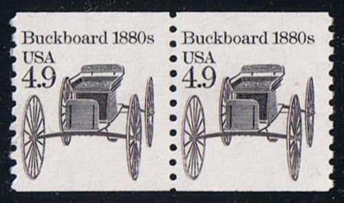 # 2124 (1985) 1880's Buckboard - Coil pr. MNH