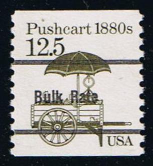 # 2133a (1985) 1880's Pushcart, Precancel, Lumin - Coil sgl, MNH