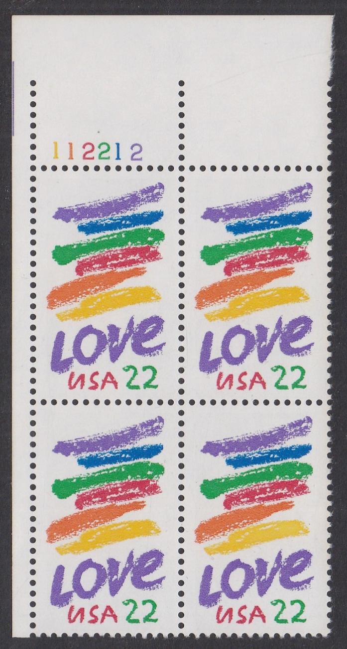 # 2143 (1985) Love - PB, UL #112212, MNH