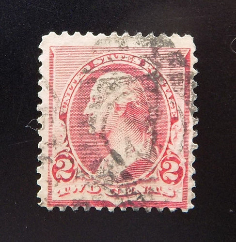 # 220 (1890) Washington, dark carmine - Sgl, Used [6]