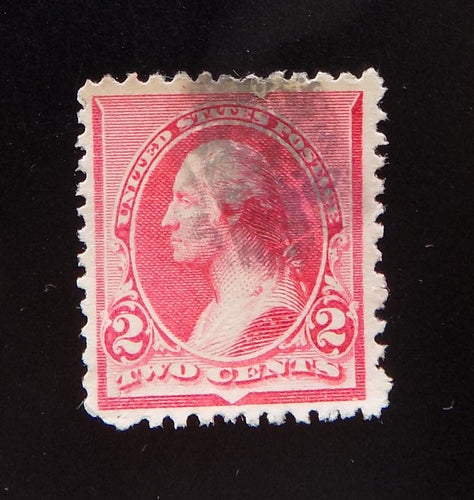 # 220a (1890) Washington - Sgl, Used, Cap on 2, VF/XF [2]