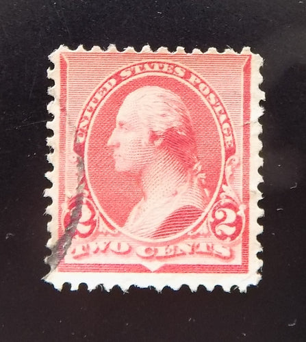 # 220a (1890) Washington - Sgl, Used, Cap on 2 [3]