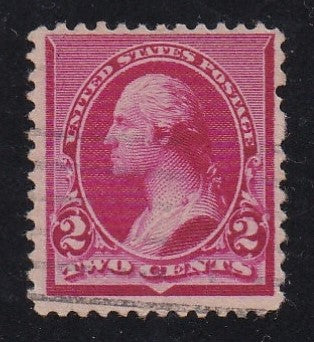 # 220c (1890) Washington - Sgl, Used, Cap on 2's [3]