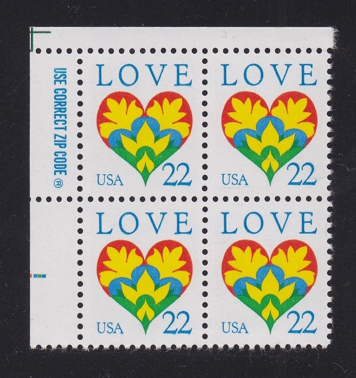 # 2248 (1987) Love - Zip BK/4, UL, MNH