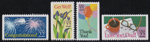 # 2267-74 (1987) Congratulations - Bklt sgls, Set/8, MNH