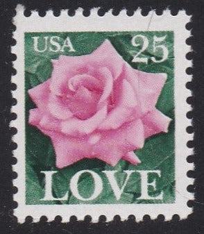 # 2378 (1988) Love, Pink Rose - Sgl, MNH