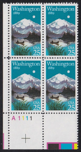 # 2404 (1989) Washington Statehood - PB, LL #A1111, MNH