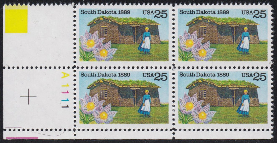 # 2416 (1989) South Dakota - PB, LL #A1111, MNH