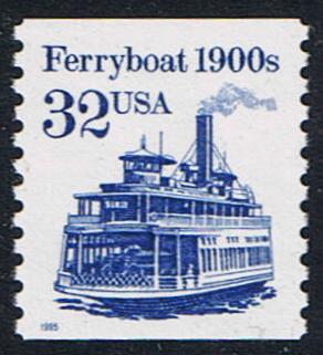 # 2466 (1995) 1900's Ferryboat, SG, MP Tag - Coil sgl, MNH