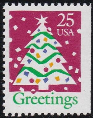 # 2516 (1990) Christmas Tree - Bklt sgl, MNH