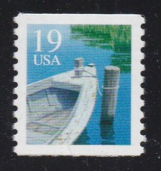 # 2529C (1994) Row Boat, 1 Loop - Coil sgl, XF MNH