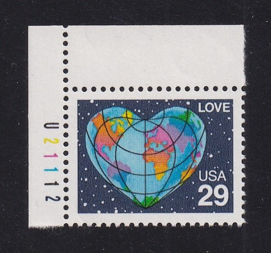 # 2535 (1991) Love, Earth - Plt sgl, UL #U21112